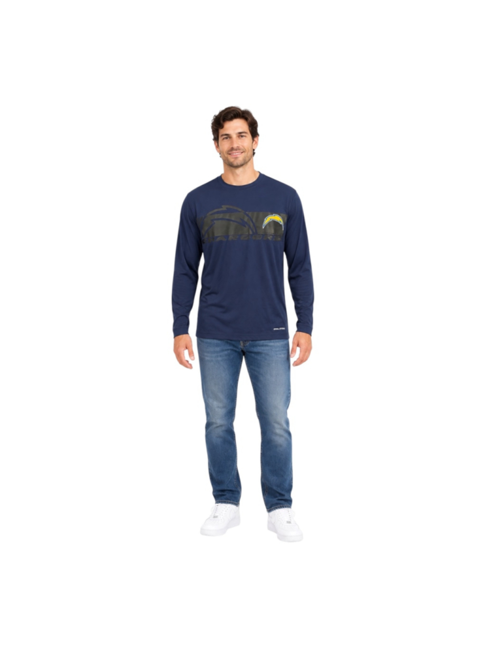 Majestic Chargers Cool Base Long Sleeve Shirt Men’s Small Navy NFL